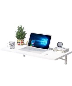 CATANES Folding Table Wall Mounted Computer Desk White 40*100 cm