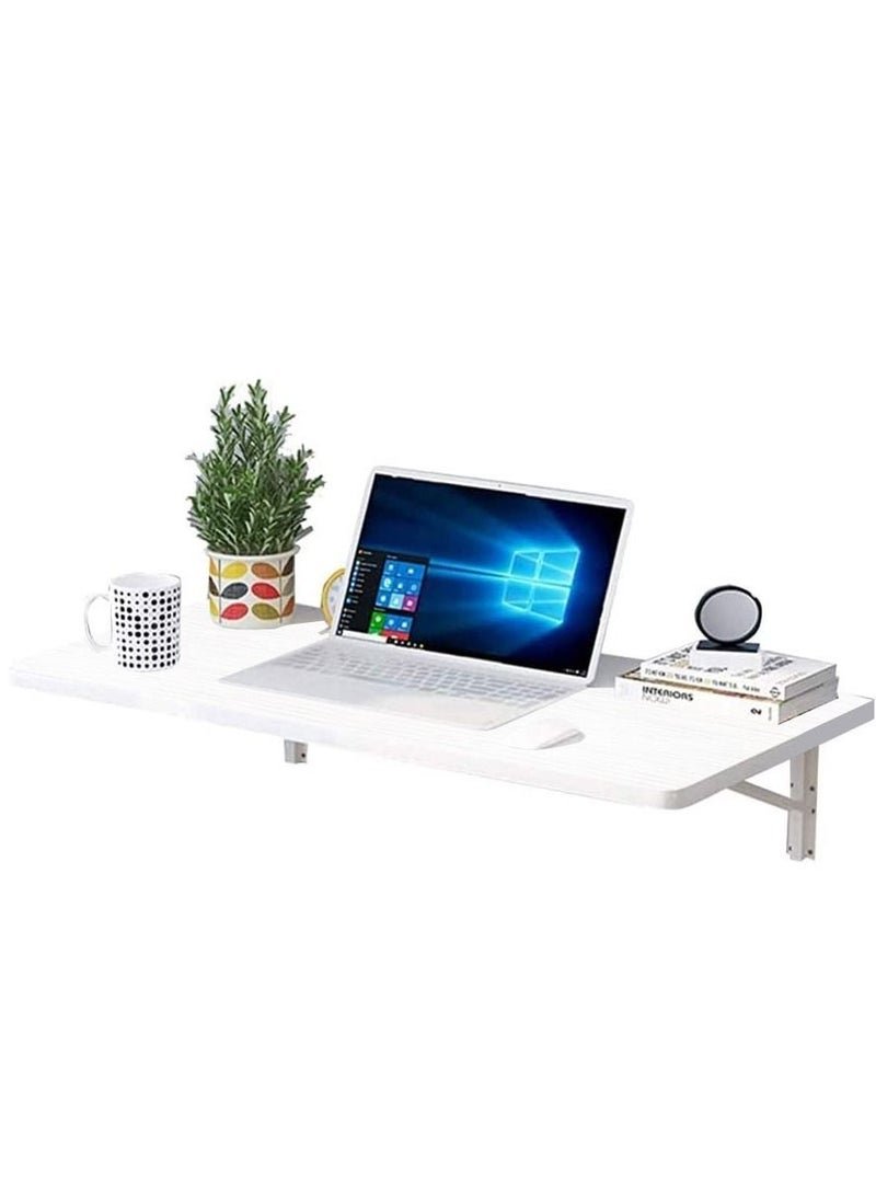 CATANES Folding Table Wall Mounted Computer Desk White 40*100 cm