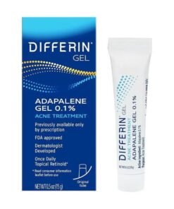 differin Acne Treatment Gel, 60 Day Supply, Retinoid Treatment for Face with 0.1% Adapalene, Gentle Skin Care for Acne Prone Sensitive Skin, 15g Tube