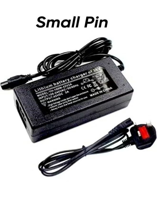 TIGER Universal Battery Fast Charger for Hoverboard – 36V Electric Scooter Fast Charging Adapter – High-Speed Charger for Lithium-Ion Batteries, Safe & Efficient Power Supply for Hoverboards. E-Scooters & More