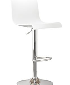 Sharpdo Bar Chair,PP plastic High Back Bar Chair,Comfortable Adjustable High Bar Chair with 360°Swivel Perfect for Home Kitchen Counter Dining High Footrest Stool 38.5*38.5*（84-104）CM