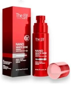 The Elf Nano White Dose White Plus 60ml Glutathione Vitamin C Skin Whitening Glowing Serum for Face and Body Dark Spot Remover Brightening Booster Anti Pigmentation Thailand Made