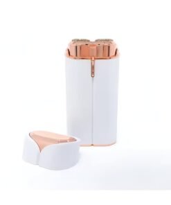 VIO Double Headed Mini Facial Women Hair Remover Eyebrow Trimmer Rechargeable Painless Precision Lipstick Style Razor Epilator with LED Light for Facial Body Hair Shaver for Lips Nose Chin Face