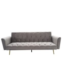 MAF furniture MAF Modern Office Fabric Linen-Like Velvet Sofa Chair Loveseat Square Handrail Sofa Beds Hotel Leisure Sofa Set Couch color - Grey
