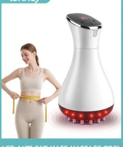 LENND Drainage Massager & Anti Cellulite Massage Tool, Helps Reduce Stretch Marks & Cellulite, for Legs, Arms & Belly, Body Sculpting Machine with Microcurrent, Light, Heat & Vibration