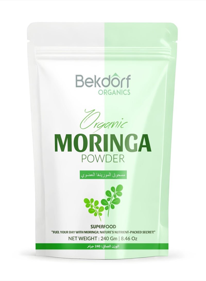 Bekdorf Organic Moringa Leaves Powder -240 Gm Complete Natural Superfood