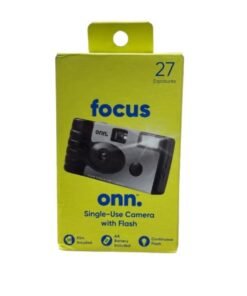 ONN focus Disposable Single Use Camera With Flash 33mm 5MP Black