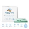 Nappy Time Disposable Changing Mats Value Pack x 100 pcs, Baby Diaper Mat, 100% Waterproof and Leakproof Mat - Green