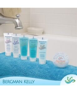 BERGMAN KELLY Rectangle Soap Bars, 2in1 Shampoo & Conditioner 2-Piece Set (Tropical Waterfall, 1 oz ea, 100 pc), Delight Your Guests with Revitalizing & Refreshing Sanitary Toiletries Hotel Amenities