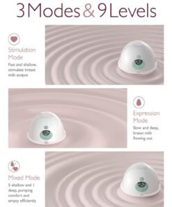 Momcozy Electric, Hands Free, Portable, Painless, All-In-One M5 Double Breast Pump With 3 Modes And 9 Levels
