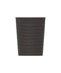 Cosmoplast 10L Cedarattan Round Waste Basket  (Dark Brown) Dark Brown 10.0Liters