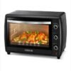 BLACK+DECKER Toaster Oven, Adjustable 90-230°C Thermostat, Double Grill with Convection, Glass Door for Safety, Rotisserie Function, Anti-Rust Stainless Steel Interior, 70 L 2200 W TRO70RDG-B5 Black