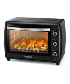 BLACK+DECKER Toaster Oven, Adjustable 90-230°C Thermostat, Double Grill with Convection, Glass Door for Safety, Rotisserie Function, Anti-Rust Stainless Steel Interior, 70 L 2200 W TRO70RDG-B5 Black
