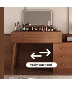Alternative view of keke Multifunctional Makeup Vanity Dressing Table with LED Mirror