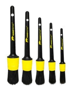 RHINOMOTIVE - Different size and finishes for multipurpose use Automotive DETAILING BRUSHES 5PCS
