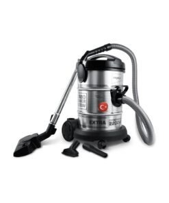 Impex PowerPro Vacuum Cleaner VC 4708-2200W | Ultra-Capacity 21L | Advanced Accessories | High Performance And Low Noise | Strong Metal Body | Convenient Handle 21 L 2200 W VC 4708 Black/Silver