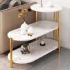 DubaiGallery Stone Dining Table Console Desks Library Low LowDeskside Table Home Decor Metal Decor Nordic Decoration