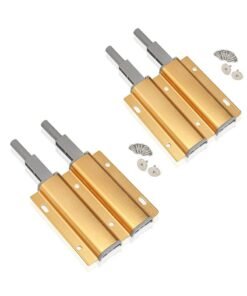 Y&D Cabinet Door Bouncer, 2 Piece Magnetic Heavy Duty Push-open Latch Press-free Pull Handle Wardrobe Invisible Automatic Rebound Switch Drawer Lock Release Hardware ( Gold )