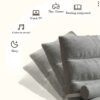 DUNISO Floor Chair, Folding Lazy Sofa with Adjustable Backrest, Padded Floor Gaming Chair with Removable Back Pillow, Back Support Floor Seat, Lightweight Lounger Chair for Meditation, Reading, Watching, Video-Gaming, Adult & Kid