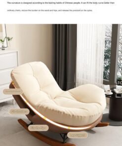 Arabest Single Sofa, Rocking Chair, Living Room, Person Sofa, Single Person Rocking Chair, Lounge Chair, Home Balcony, Leisure Chair - Image 4