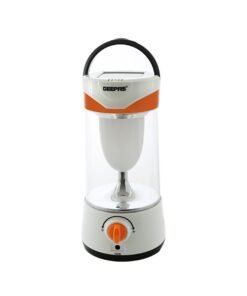 GEEPAS Rechargeable Solar LED Emergency Lantern - Multi-Functional Camping Emergency Lantern | Solar Lantern, 25 Hours Working| Perfect for Power Outages Assorted 24.6cm