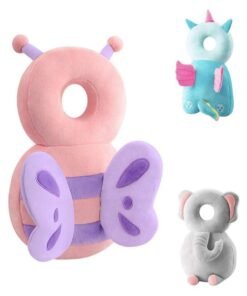 SOLARAE Toddler Baby Head Protection Cushion Backpack Wear, Infant Support Pillows Soft Baby Nursery Unisex Newborn Shaping Pillow Support Sleep Butterfly