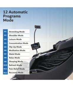 Alternative view of BeHealth FlyLux Massage Chair Full Body with Advanced 3D SL-Track, Smart Voice Control, 12 Auto Programs, Fullbody Airbag Massage, Heat Therapy, Zero Gravity, Foot Rollers, Wireless Charging Voice Control