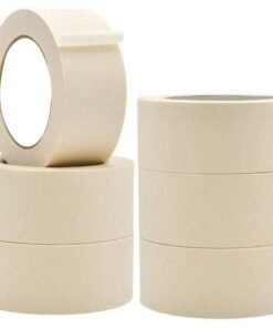 MARKQ Masking Tape 2 inch x 20 yards Beige Strong Adhesive Tape for Painting, Decorating, DIY Home, Office, School Stationery, Arts, DIY Crafts etc [6 Rolls]