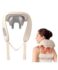 BORTONY Mini Neck Massager Shiatsu Back Neck Massager with Heat Electric Massager for Back & Shoulder Massage Pillow for Neck Back Shoulder Leg Deep Massage at Home for Muscle Relaxation