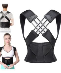 Kimaya Back Brace Posture Corrector, Breathable Lightweight Strong Back Support Elastic Shoulder Back Straightener Posture Corrector for Keep Your Back Straight (M)