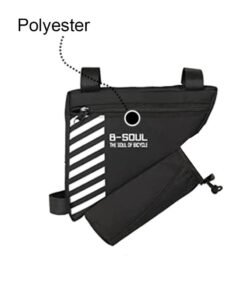 Dark Horse Bike Triangle Frame Bag with Water Bottle Holder, Waterproof Top Tube Bag for Bicycles, Bike Frame Storage Bag for Phone, Wallet, Keys, Tools, Use for Road Bike MTB Bike Accessories - Image 3
