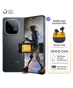 iQOO Neo 10 5G Dual SIM Cosmic Black 12GB RAM 256GB With TWS Earbuds 24-Month Warranty And 1 Year Screen Replacement - Middle East Version