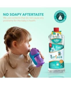 Turtees Baby Toy & Bottle Cleanser Pack of 2 (1000ml x 2) – Gentle & Safe Liquid for Baby Bottles, Nipples, Toys & Feeding Accessories – Removes Milk Residue, Alcohol & Colour Free - Image 4
