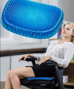 Egg Sitter Orthopaedics Seat Gel Pad Cushion With Non-Slip Cover Cool Breathable Honeycomb Design Absorbs Pressure Points For Home Car Office Chair Relief Long Sitting Hip Back Waist Spinal Pain