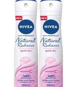 Nivea Natural Radiance Antiperspirant Spray With Vitamin C 150ml Pack Of 2