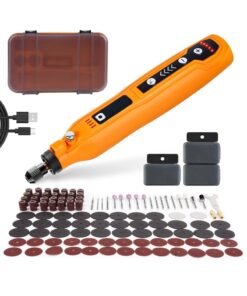 Mini Cordless Rotary Tool, 5-Speed and USB Charging with storage case, Multi-Purpose 3.7V Power Rotary Tool for Sanding, Polishing, Drilling, Etching, Engraving, DIY Crafts