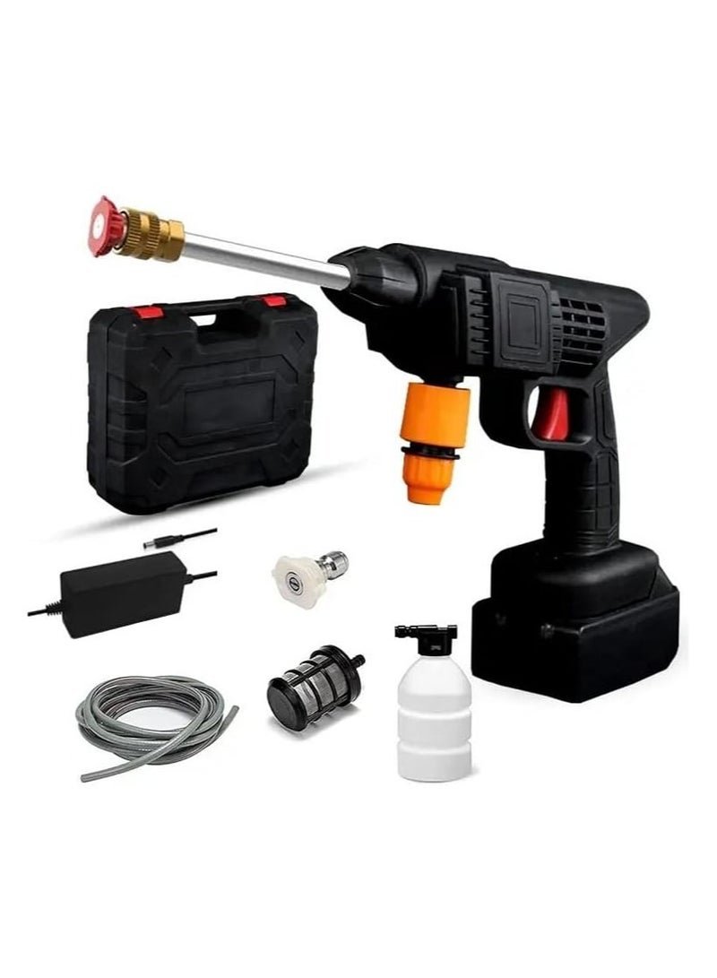 Portable 48V Electric Pressure Washer - High Pressure Wireless Car Washer with Battery Power