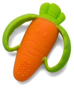 RATSAW BPA Free Textured Silicone Carrot Teethers Baby Sensory Toys