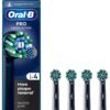 Oral-B Cross Action Electric Toothbrush Head - Pack of 4 - Black