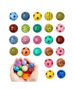 VIO 24 PCS Bouncy Balls 32mm Assorted Bouncy Balls Pack High Bouncing Toys for Kids Party Gifts Goodie Bags Stuffers Favors for Kids Birthdays Variety Assortment Colorful Small Rubber Bouncing Balls Treasure Box Prizes Bouncy Balls for Kids Toys for Classroom Prizes Party Toys for Kids 3 4 5 6 7 8 9 10 Birthday Gifts