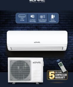 EGNRL 1.5 TON T3 Rotary Split AC R410a, EG18TN, 2025 New Series Model | Turbo Efficient Compressor, Auto Restart & Smart Function, | Remote Included, White - Free 5 Year Compressor Warranty 1910 W EG18TN White
