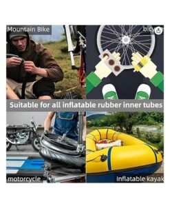 Puncture Bike Tire Repair Kit, 40 pcs Tire Patches and 4pcs Metal Rasps, 3 Tyre sealant，2 Valve，2 Crowbar，4 Rubber tube，Bicycle Tire Repair Kit, Practical Bike Tire Patch Kit Road Bike Tire Patch Tool Easy & Quick Repair for Bicycles(55pcs) - Image 5