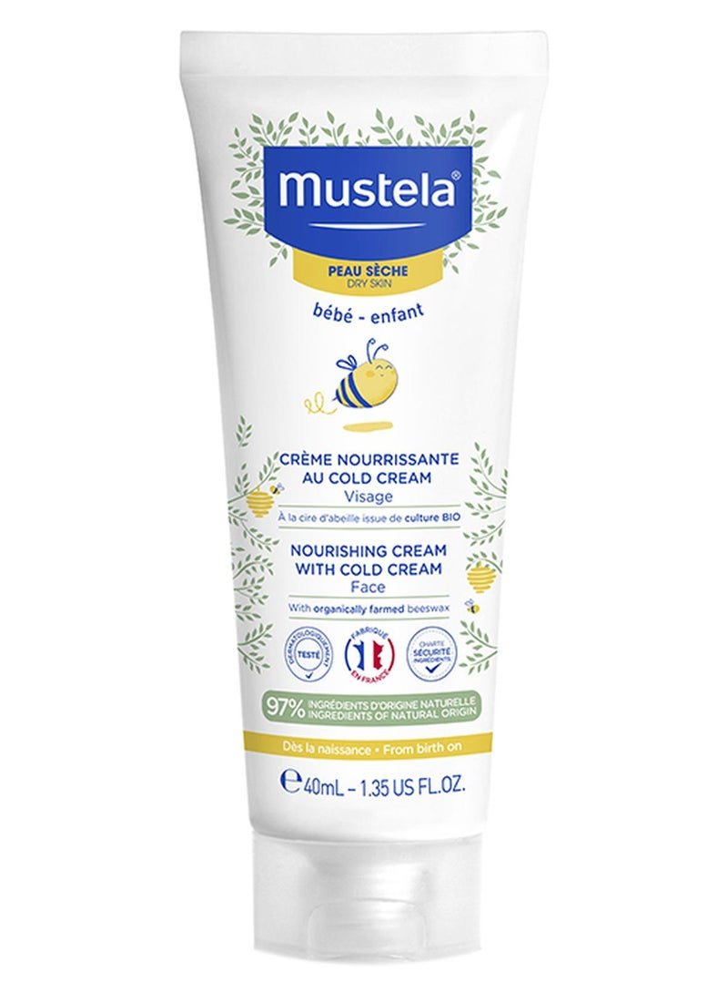 Mustela Baby Nourishing Cold Cream With Farmed Beewax, 40ml