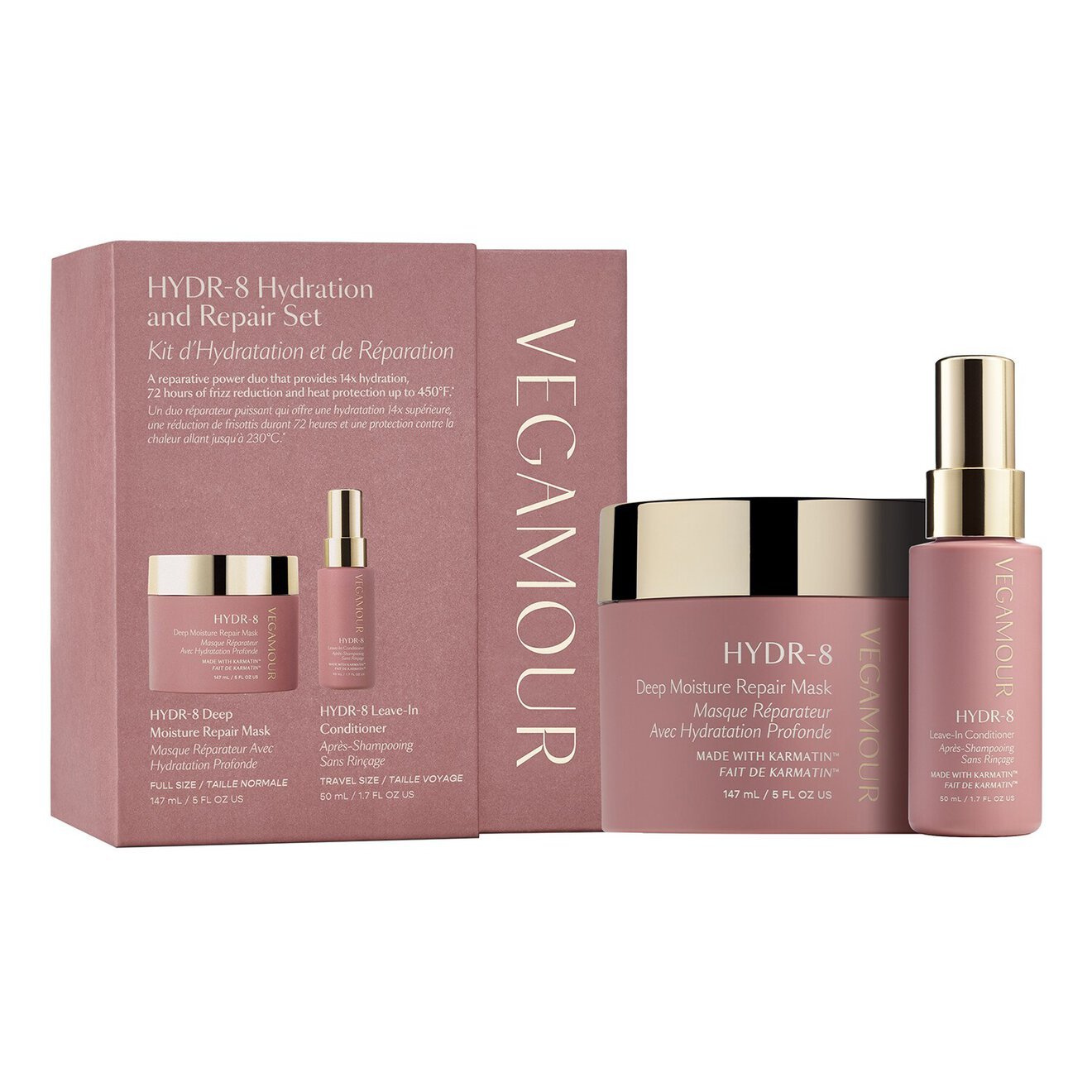 HYDR-8 Hydration and Repair Hair Set for Dry, Damaged Hair