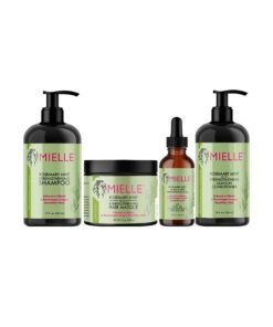 MIELLE Rosemary Mint Complete Hair Kit- Hair Oil 59ml And Shampoo 355ml, and Conditioner 355ml And Hair Masque 340gm