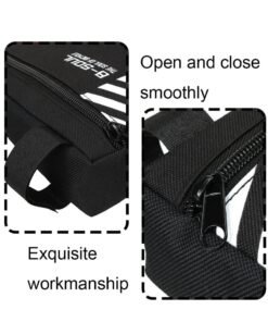 Dark Horse Bike Triangle Frame Bag with Water Bottle Holder, Waterproof Top Tube Bag for Bicycles, Bike Frame Storage Bag for Phone, Wallet, Keys, Tools, Use for Road Bike MTB Bike Accessories - Image 4
