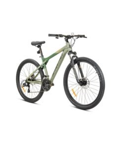 Spartan Ampezzo 27.5" MTB – 17.5" Alloy Frame, Shimano 3x7 Speed Drivetrain, Front Suspension Fork, Alloy Disc Brakes, 27.5x2.1" CST MTB Tyres, Trail-Ready Mountain Bike | SP-3005-27-ARMGRN