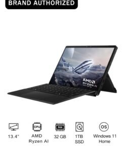 ASUS ROG Flow Z13 Touchscreen Laptop With 13.4-Inch Display, AMD Ryzen AI MAX+ 395 Processor/32GB RAM/1TB SSD/AMD Radeon Graphics/Windows 11 Home/ English/Arabic Off Black