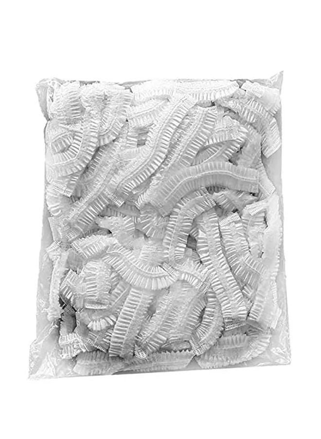 100-Piece Shower Cap Set Clear 8x6x2cm