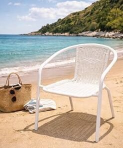 Modern Stylish Garden Patio Dining Chair | Outdoor Furniture | Poly Rattan Frame | Weather-Resistant | Durable & Comfortable Seating | Easy Clean Design | Perfect for Patio, Balcony & Garden